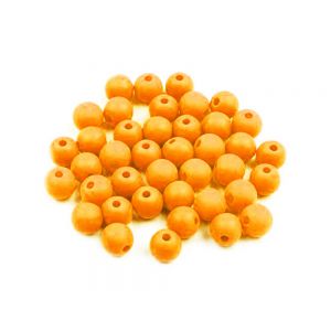 Koraliki plastikowe Brewis 8mm, Pomarańczowe jasne